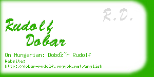 rudolf dobar business card